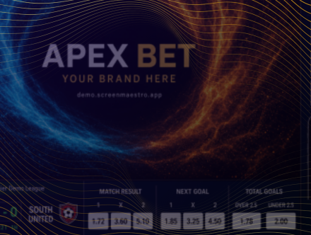 digital signage in betting